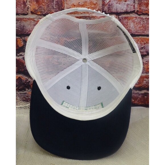 Rent-A-John Black & White Mesh Trucker Hat Richardson Style 112 Adjustable Snapb - Picture 5 of 7